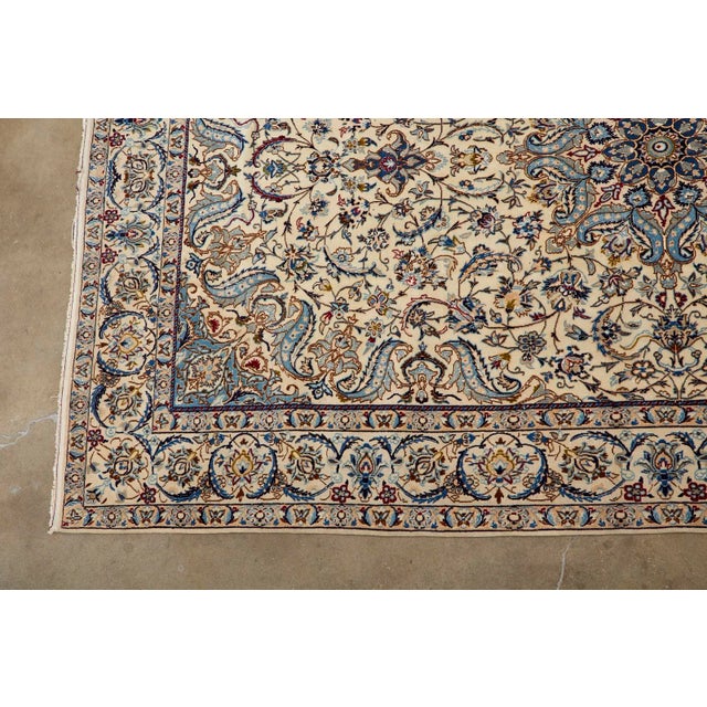 Mid-20th Century Persian Nain Rug For Sale In Sacramento - Image 6 of 13