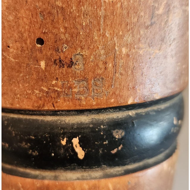 Brown 19th Century Eight Pound Wooden Juggling Pins—A Pair For Sale - Image 8 of 11