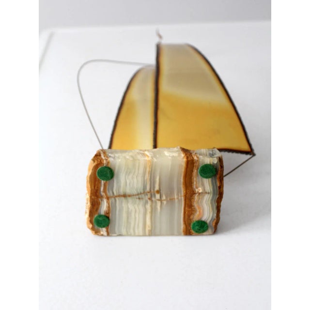 Mid Century Brass Sailboat Sculpture For Sale - Image 11 of 13