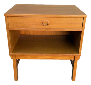 Vintage Danish Modern Teak Nightstand From Dux