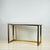 Chic Minimalist Patinated Brass and Marble Console or Library Table For Sale - Image 4 of 11