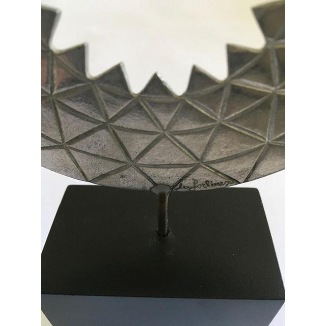 Italian Abstract Pewter Sculpture by Mirella Forlivesi, 1986 For Sale - Image 10 of 18