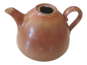 Mid 20th Century Gunnar Nylund Tea Pot for Rorstrand With "Harefur" Glaze Ceramic