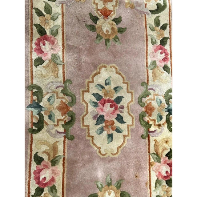 Vintage Chinese Art Deco Rug, 1980s For Sale - Image 12 of 13