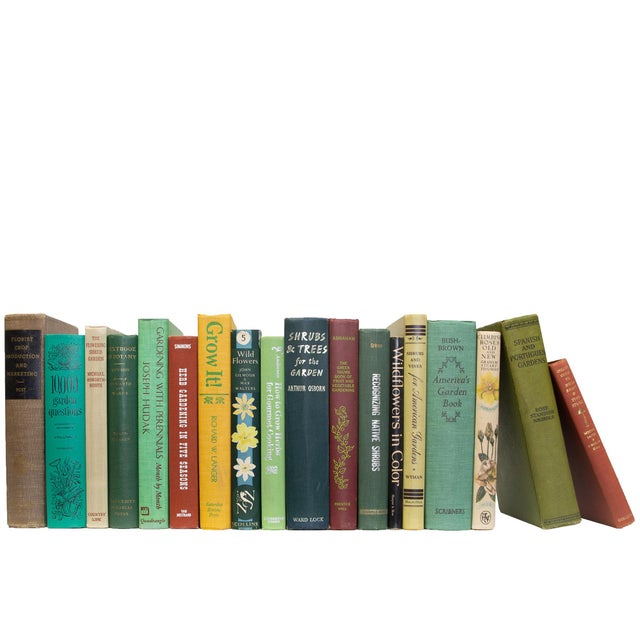 Mid-Century Modern Decorative Books - Vintage Gardening Books - Books By The Foot For Sale - Image 3 of 3