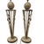 Late 20th Century Neoclassical Faux Stone Metal Table Lamps With Acanthus Leaf & Orb Accents - Pair For Sale - Image 4 of 11