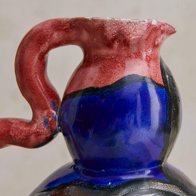 French Ceramic Pitcher by Arlette Roux, 1954 For Sale - Image 4 of 7