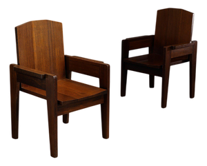 Architectural Armchairs, 1960s, Set of 2