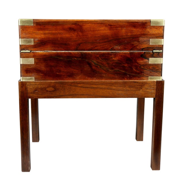 Early Victorian Rosewood Lapdesk on Stand For Sale - Image 9 of 10