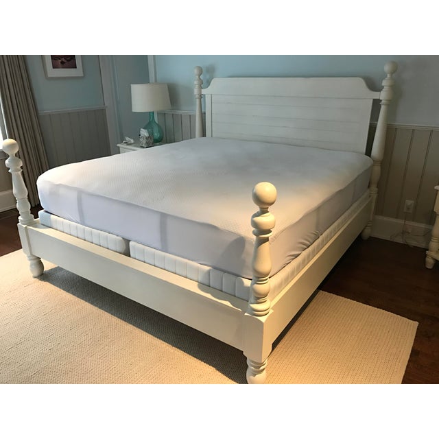 Pottery Barn King Size Caroline Bed Chairish