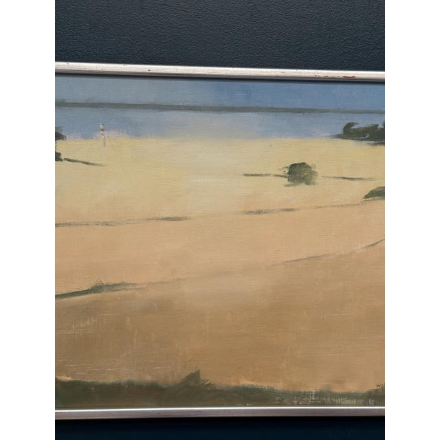 Rolf Nordengren, Västra Piren, Hven, 1980, Oil on Canvas, Framed For Sale - Image 4 of 14