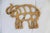 Mid 20th Century Vintage Brass Elephant Trivet Footed Hot Plate Dish Holder For Sale - Image 5 of 8