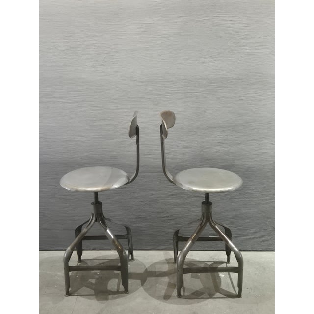Silver Nicolle Draftsmans Stool, 1960 For Sale - Image 8 of 10