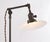 Metal Vintage Industrial Brass Opal Disk Shade Floor Lamp For Sale - Image 7 of 9