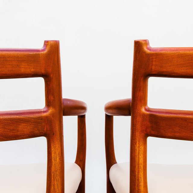 1970s Restored Niels Moller Model 67 Danish Modern Dining Chairs in Teak & Leather For Sale - Image 13 of 18