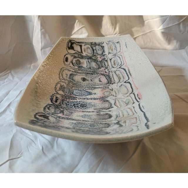 1990s 1990s Modernist Jennifer Owen Studio Pottery Footed Dish For Sale - Image 5 of 9