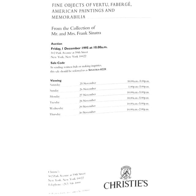 Traditional Sinatra - December 1, 1995 Christie's New York For Sale - Image 3 of 14