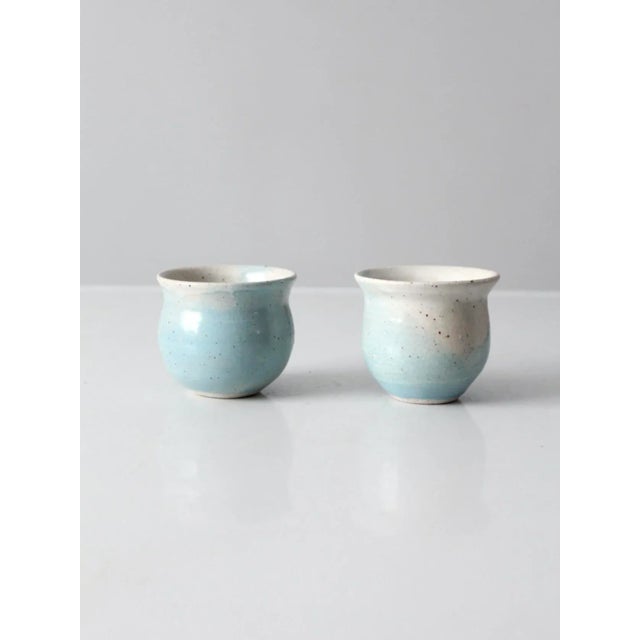 Vintage Studio Pottery Cachepots Pair For Sale - Image 9 of 9