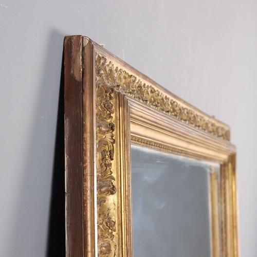 Wood Carved and Gilded Wooden and Pastiglia Mirror For Sale - Image 7 of 11