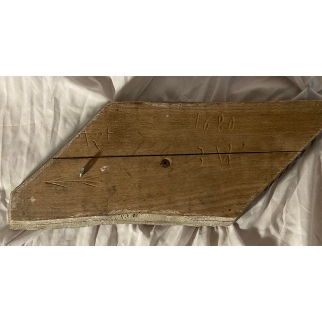 17th Century French Authorities and Extremely Rare 1680 Wood Fabric Stamp. For Sale - Image 5 of 9
