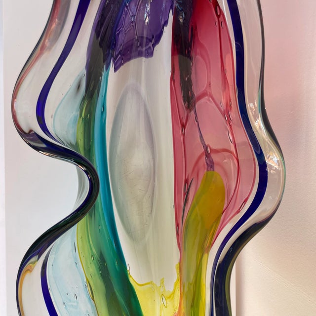 Jumbo Art Glass Bowl / Vase by Leon Applebaum For Sale In Los Angeles - Image 6 of 6