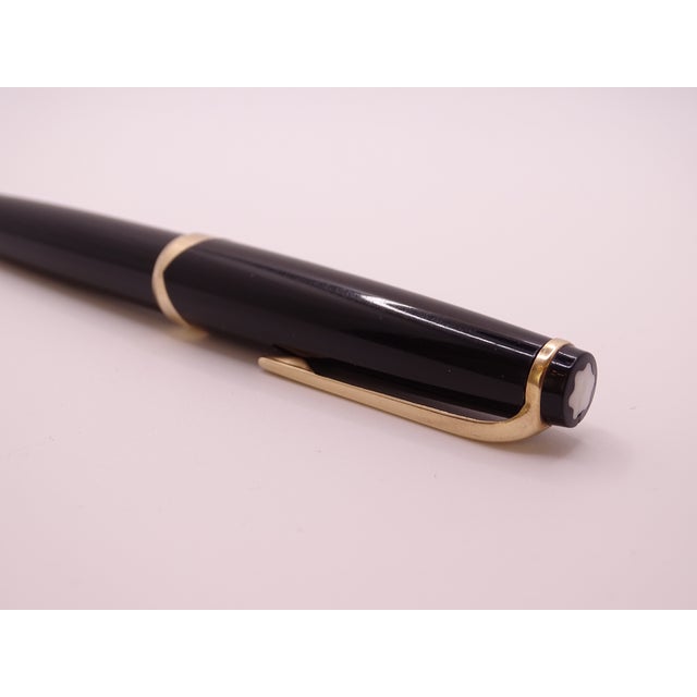 Meisterstuck Fountain Pen No12 in Black Resin and Gold Plating from Montblanc, 1990s For Sale - Image 9 of 18