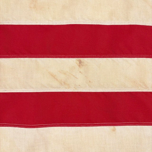 American Vintage Cotton American Flag With Sewn Stars For Sale - Image 3 of 6