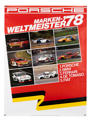 Original Porsche Poster by Strenger Advertising Agency