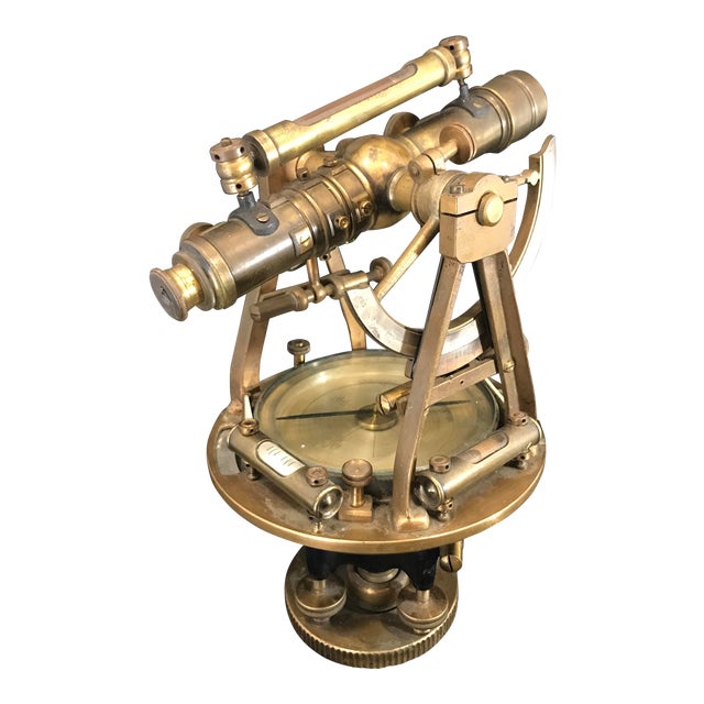 Late 19th Century Gurley Brass Surveyor S Transit Compass Instrument - late 19th century gurley brass surveyor s transit compass instrument for sale
