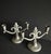 1930s Vintage 1930s Pewter Scandinavian Grace Style Art Deco Candelabra Pair of 2 For Sale - Image 5 of 12