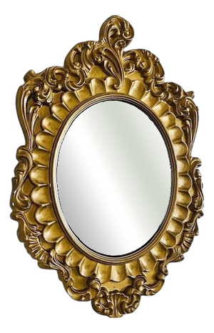 Mid-Century Baroque Style Gilt Plaster Mirror, 1950s