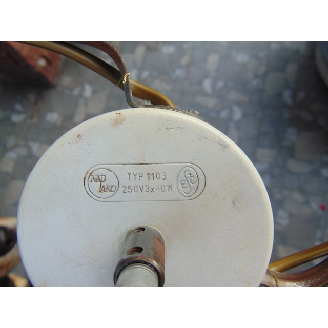 Mid-Century Glass Ceiling Lamp, 1970s For Sale - Image 4 of 6