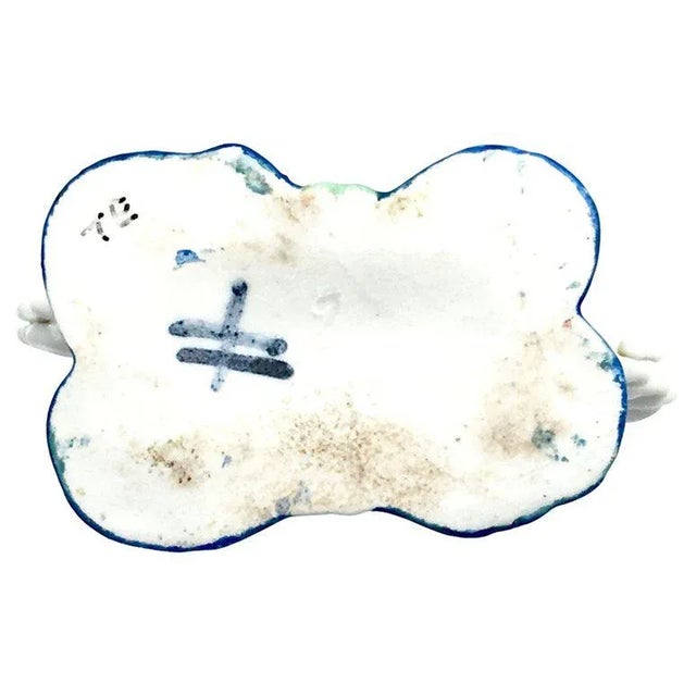 Floral Leaf Porcelain Menu Holder For Sale In Miami - Image 6 of 7