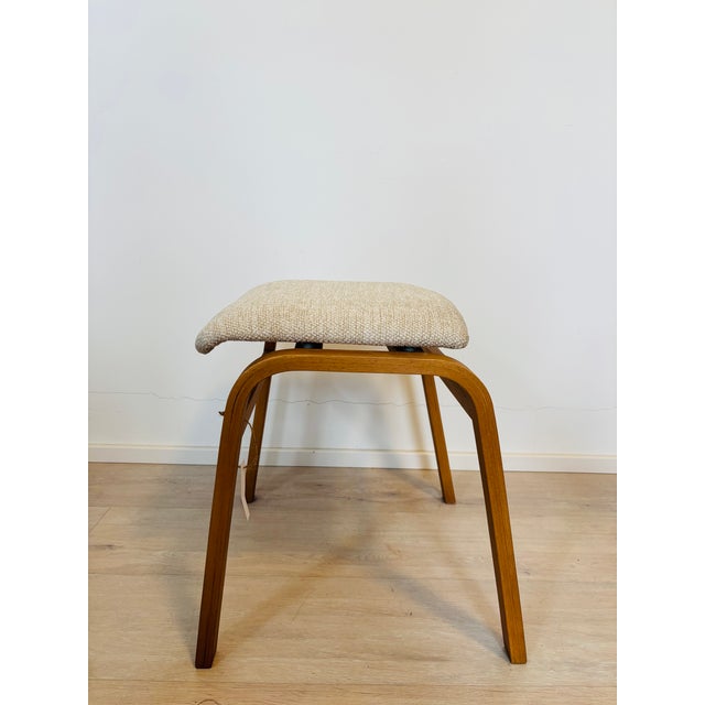 Wood Vintage Ottoman by Ludvik Volak for Ton, Former Czechoslovakia, 1960s For Sale - Image 7 of 12