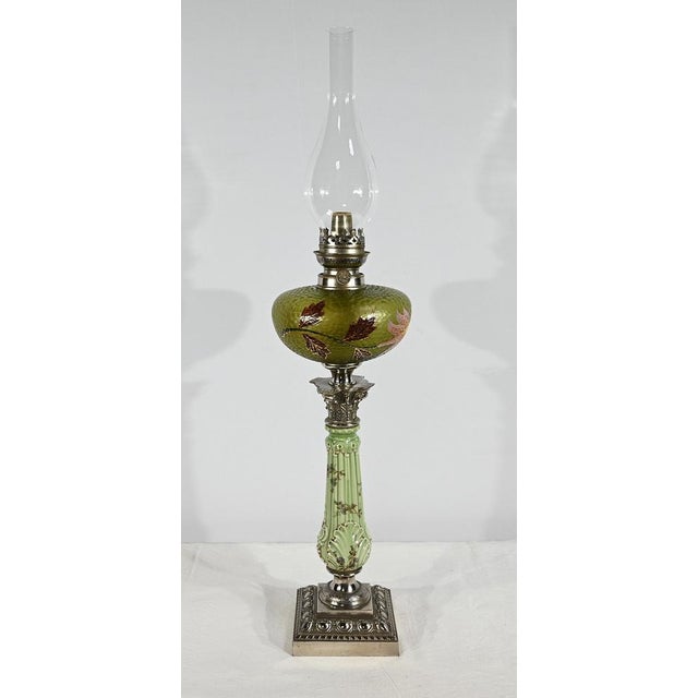 Art Nouveau Oil Lamp, 1900s For Sale - Image 13 of 18