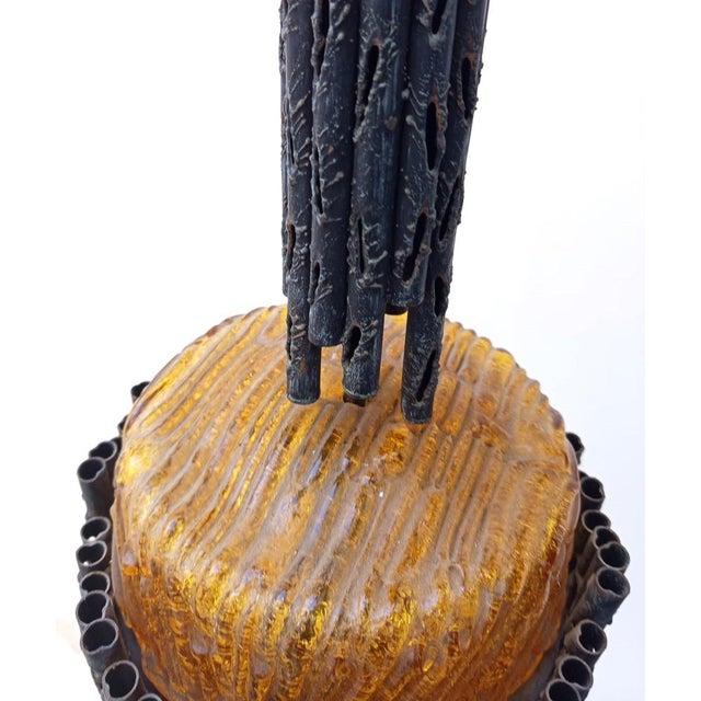 Brutalist Pendant Lamp attributed to Marcello Fantoni, 1960s For Sale - Image 6 of 13