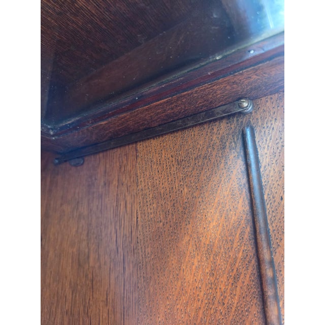 Antique Arts & Crafts Quarter-Sawn Oak 3-Stack Barrister Bookcase For Sale - Image 12 of 16