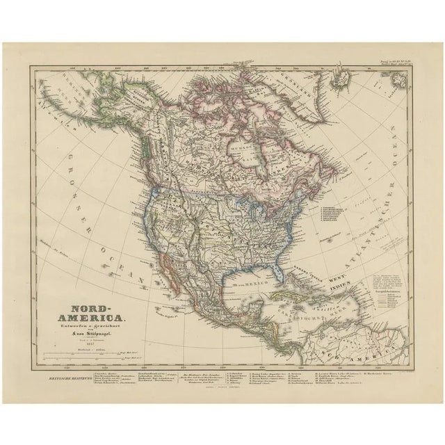 North America Map, 1857 For Sale - Image 12 of 12