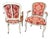 Louis XV Style Cabriolet Chairs in Polychrome Beechwood, 1890s, Set of 2 For Sale
