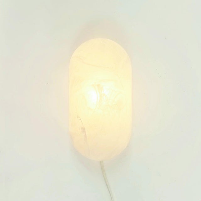 Vintage Glass Wall Lamps from Peill & Putzler, Germany, 1980s, Set of 2 For Sale - Image 4 of 8
