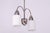 Mid-Century Modern Mid-Century Chandelier in Chrome, Steel and Opaline Glass, Czech, 1960s For Sale - Image 3 of 12