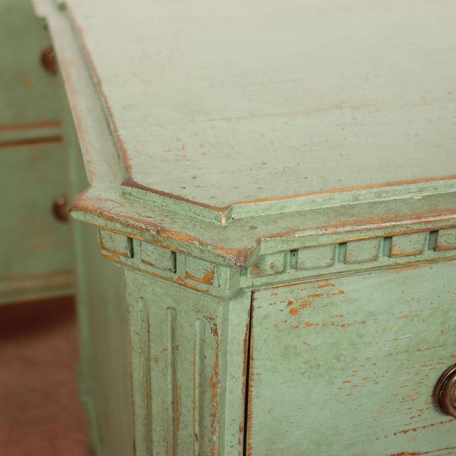 Green Swedish Breakfront Commodes, Set of 2 For Sale - Image 8 of 12