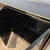 Wood Black Lacquered Credenza with Brass Details, 1980 For Sale - Image 7 of 12