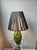 Green Vintage Green & Black Art Glass Table Lamp For Sale - Image 8 of 8
