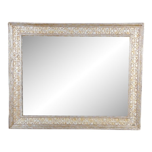 Vintage Clossons Cincinnati Baroque Rococo Arabesque Scrolled Wall Mantel Mirror For Sale