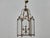 Tall French Wrought Iron Lantern With Glass Panels and Scroll Detailing - 1900s For Sale - Image 13 of 18