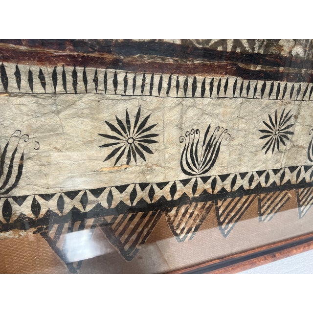 Textile Large Decorative Panel with Polynesian Motif, 1900s For Sale - Image 7 of 12