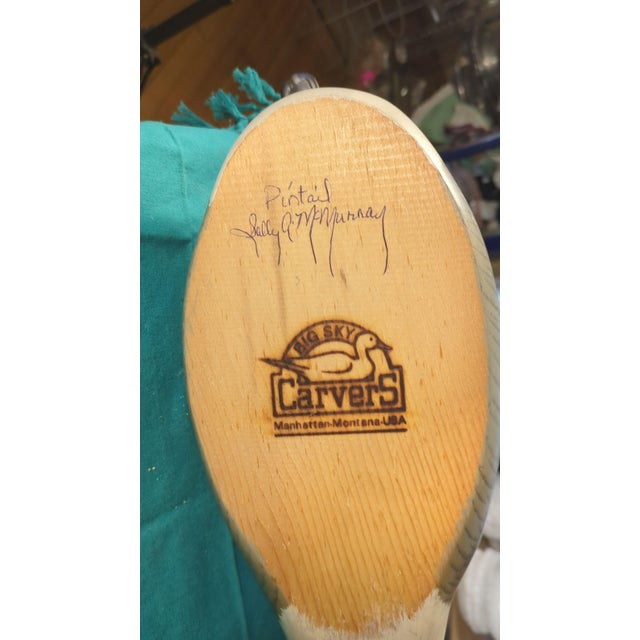 American 21" Big Sky Carvers Pintail - Signed Sally McMurray - Exhibition Size For Sale - Image 3 of 5