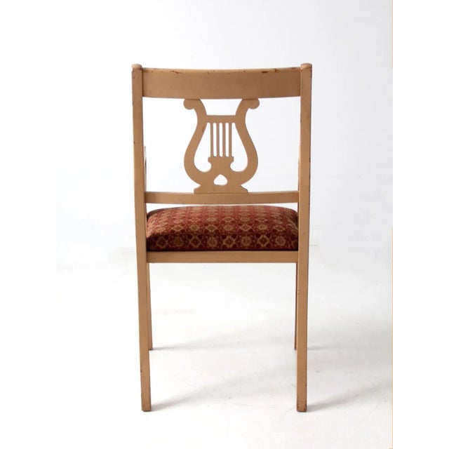 Early 20th Century Antique Lyre Back Armchair For Sale - Image 5 of 14