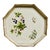 Vintage Botanical Blackberries Italian Florentine Octagon Wood Tray For Sale